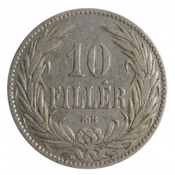 10 fillér, 1895 K.B., František Jozef I., Rakúsko - Uhorsko
