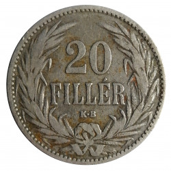 20 fillér 1894 K.B., František Jozef I., Rakúsko - Uhorsko