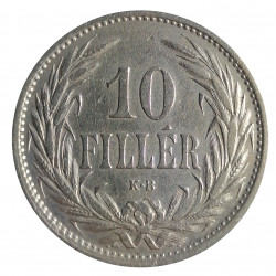 10 Fillér, 1909, K.B., František Jozef I., Rakúsko - Uhorsko