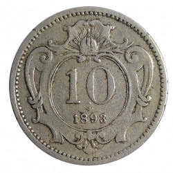 10 halier 1893 b.z., František Jozef I., Rakúsko - Uhorsko