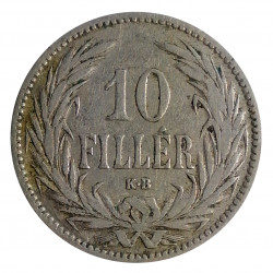 10 fillér, 1893 K.B., František Jozef I., Rakúsko - Uhorsko