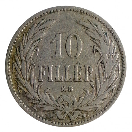 10 fillér, 1893 K.B., František Jozef I., Rakúsko - Uhorsko