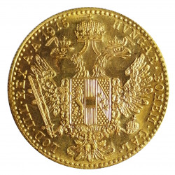 1915 investičný dukát, František Jozef I., 3,49 g, Au 986/1000, novorazba, Viedeň, Rakúsko (29)