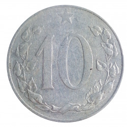 10 halier, 1956, Československo 1953 - 1960