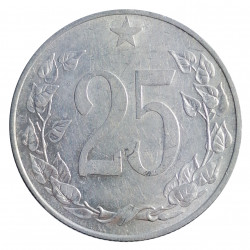 25 halier, 1953, Československo 1953 - 1960