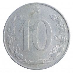 10 halier, 1954, Československo 1953 - 1960