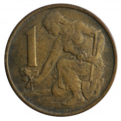 1 koruna, 1960, Československo 1953 - 1960