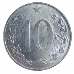 10 halier, 1953, Československo 1953 - 1960