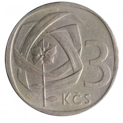 3 koruna 1969, Československo 1960 - 1990