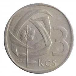 3 koruna 1966, Československo 1960 - 1990