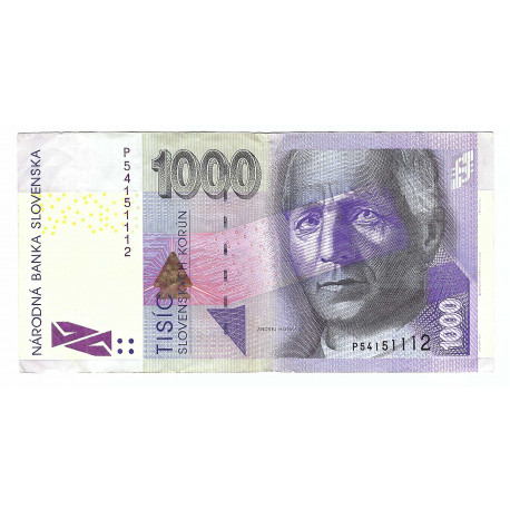 1 000 Sk 2002 P, 54151112, A. Hlinka, Slovenská republika, VG