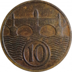 10 halier 1927, O. Španiel, Československo (1918 - 1939)