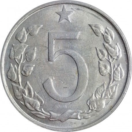 5 halier 1967, Československo 1960 - 1990