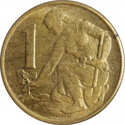 1 koruna 1967, Československo 1960 - 1990