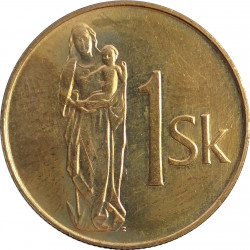 1 koruna 1994, Mincovňa Kremnica, Slovenská republika