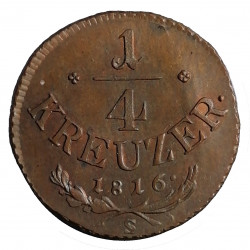 1/4 Kr 1816 S, Smolník, František II., Rakúsko Uhorsko