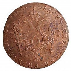 6 Kr 1800 F, Hall, František II., Rakúsko - Uhorsko