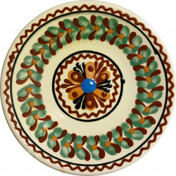 Biely dekoračný tanierik, keramika (1)