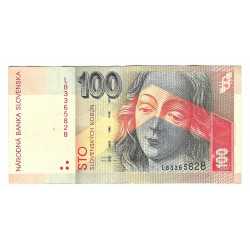 100 Sk 2001 L, 83365828, Madona Majstra Pavla, Slovenská republika, VG