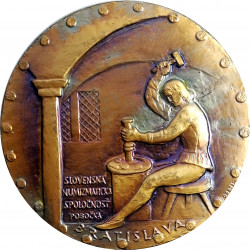 550. výročie udelenia mincových práv Bratislave, SNS, 1980, A. Peter, tombak, AE medaila