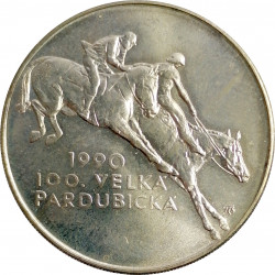 100 Kčs 1990, 100. Velká pardubická, Československo (1990 - 1992)