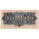 20 K 1944, OB, vodorovná podtlač, chybotlač, bankovka, Československo, UNC