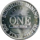 1986 Sunshine Mining, 1 OZ. fine silver, 999/1000, investičná minca, BK, striebro, USA (8)