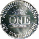 1986 Sunshine Mining, 1 OZ. fine silver, 999/1000, investičná minca, BK, striebro, USA (22)