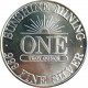 1986 Sunshine Mining, 1 OZ. fine silver, 999/1000, investičná minca, BK, striebro, USA (9)