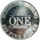 1985 Sunshine Mining, 1 OZ. fine silver, 999/1000, investičná minca, PROOF, striebro, USA (11)