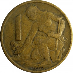1 koruna 1961, Československo 1960 - 1990