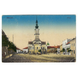 Kežmarok, Námestie, Késmárk, kolorovaná pohľadnica, Československo