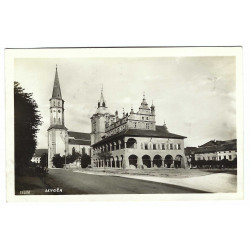 1932 - Levoča, radnica, čiernobiela fotopohľadnica, Československo