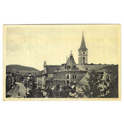 1938 - Košice, Štefaniková ul., čiernobiela fotopohľadnica, Československo