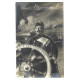 Náš kormidelník, Unser Steuermann, Wilhelm II., čiernobiela fotopohľadnica