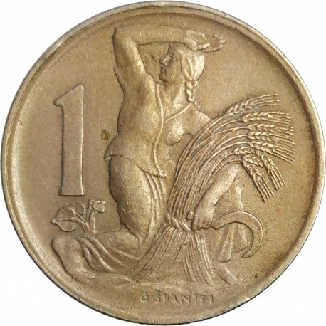 1 koruna 1947, O. Španiel, Československo (1945 - 1953)