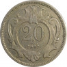 20 halier 1907 b.z., František Jozef I., Rakúsko - Uhorsko
