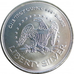 Liberty Silver, 1 OZ. pure silver, 999/1000, investičná minca, striebro, USA (10)