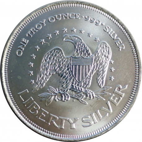 Liberty Silver, 1 OZ. pure silver, 999/1000, investičná minca, striebro, USA (14)