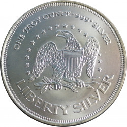 Liberty Silver, 1 OZ. pure silver, 999/1000, investičná minca, striebro, USA (18)