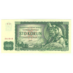 100 Kčs 1961, X 15, Československo, F