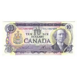 10 dollars 1971, EEL, J. A. Macdonald, podpis Lawson - Bouey, Kanada, F