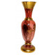 Váza, ružové borské sklo, Bohemia Glass, Československo