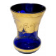 Rozšírená váza, modrá, borské sklo