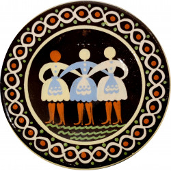 Tri devy, tanier, Pozdišovská keramika, Československo