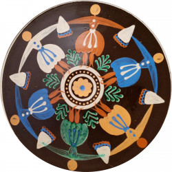 Karička, tanier, Pozdišovská keramika, Československo
