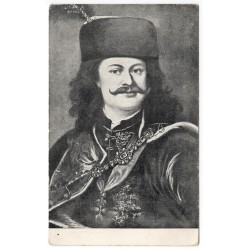 Čiernobiely portrét Františka II. Rákociho, pohľadnica, Lévelezӧ-Lap.