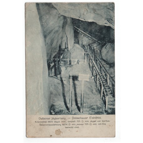 Dobšinská ľadová jaskyňa, Feldpost 644, 1917, pohľadnica, Rakúsko Uhorsko