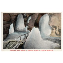Dobšinská ľadová jaskyňa, Sieň so stĺpmi, 1935, pohľadnica, Československo