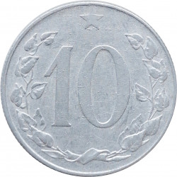 10 halier, 1954, Československo 1953 - 1960